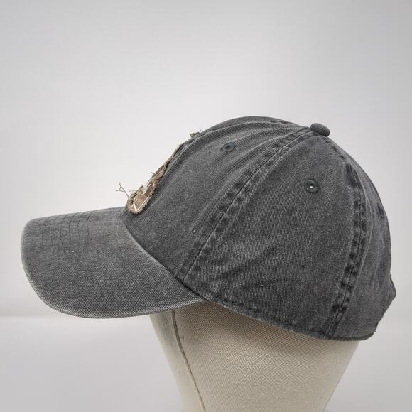 Idaho State Map Patch Slideback Hat Gray One Size Adjustable 6 Panel - Picture 3 of 8